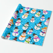 Schneemänner Geschenkpapier (Ungerollt)