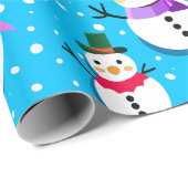 Schneemänner Geschenkpapier (Rolleneckpunkt)