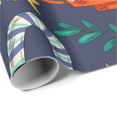 "Schneemänner & heiße Schokolade" Geschenkpapier (Rolleneckpunkt)
