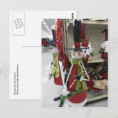 Schneemänner im Wachdienst Postkarte (Vorne/Hinten)