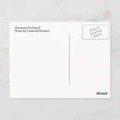 Schneemänner im Wachdienst Postkarte (Rückseite)