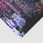 Schneemänner in einem Weihnachts-Lichtwunder Seidenpapier (Ausschnitt)