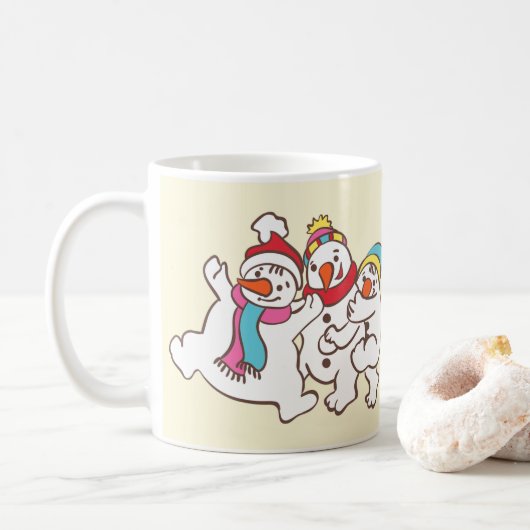 Schneemänner Kaffeetasse (Mit Donut)