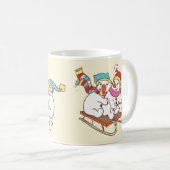 Schneemänner Kaffeetasse (VorderseiteRechts)