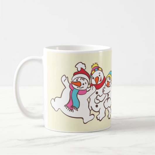 Schneemänner Kaffeetasse (Links)