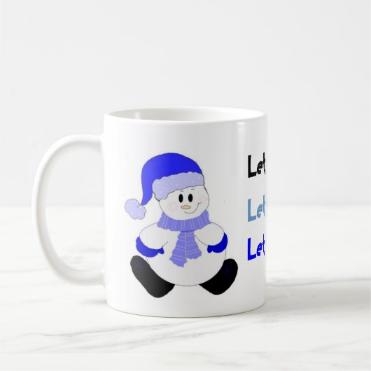Schneemänner Kaffeetasse (Links)