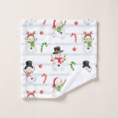 Schneemänner, Kaninchen, US Flagge Badhandtuch Set (Waschlappen)