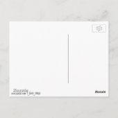 Schneemänner mit Big Bow Hats Postkarte (Rückseite)