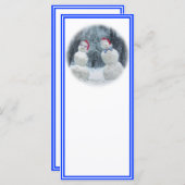 Schneemänner mit Brillen & Weihnachtsmannmützen (Vorne/Hinten)