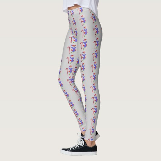 Schneemänner mit Candy Canes Leggings (Links)