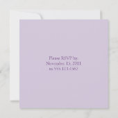 Schneemänner mit Lila Hats Scarves Weihnachts-Einl Einladung (Rückseite)