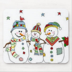 Schneemänner Mousepad