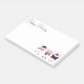 Schneemänner Post-it Klebezettel (angewinkelt)