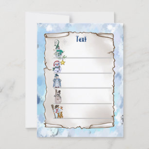 Schneemänner Postkarte