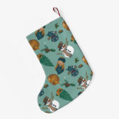 Schneemänner, Reh, Kekse. Benutzerdefiniert mit de Kleiner Weihnachtsstrumpf (Rückseite (Hängend))