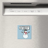 Schneemänner riechen Karotten lustig Magnet (In Situ (Geschirrspüler))