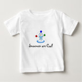 Schneemänner sind Cool Baby T-shirt (Vorderseite)