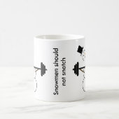 Schneemänner sollten Schale nicht schnappen Kaffeetasse (Mittel)