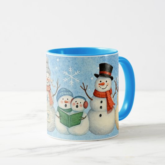 Schneemänner Tasse (VorderseiteRechts)