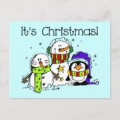 Schneemänner und Pinguine Weihnachten (Vorderseite)