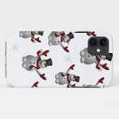 Schneemänner und Schneeflocken Case-Mate iPhone Hülle (Rückseite (Horizontal))