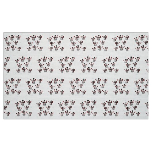 Schneemänner und Schneeflocken Stoff (Fat Quarter (45,7 x 55,9 cm))