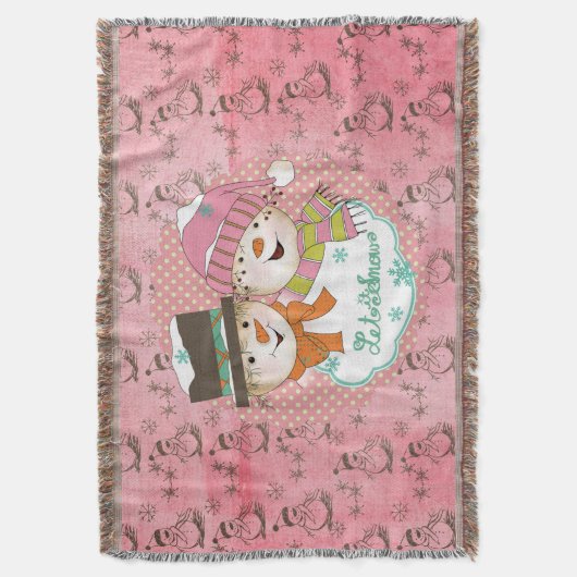 Schneemänner und Schneemänner Decke (Vorderseite Vertikal)