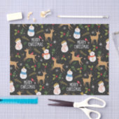 Schneemänner und Weihnachten des Reindeers Seidenpapier (Handwerk)