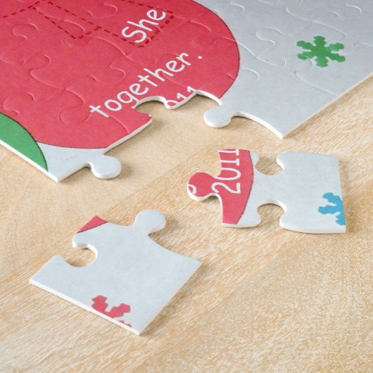 Schneemänner: Unser erstes Weihnachten gemeinsam 2 Puzzle (Seite)