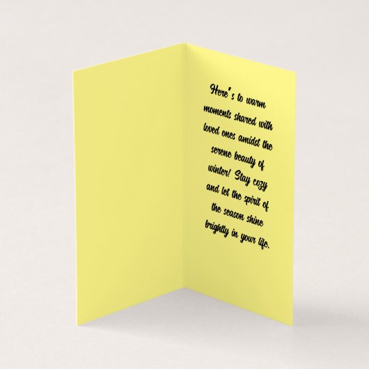 Schneemänner Weihnachtskarte (Innenseite)