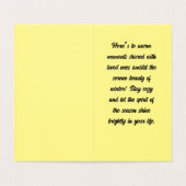 Schneemänner Weihnachtskarte (Innenseite Aufgefaltet)