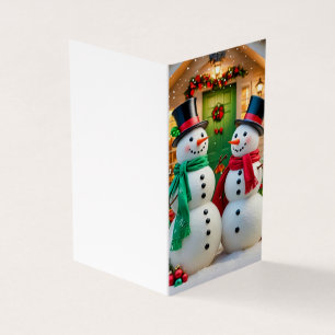 Schneemänner Weihnachtskarte