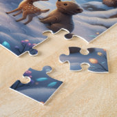 Schneemänner Winterwald Puzzle (Seite)