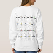 Schneemänner Zurück und Front Uggi Weihnachtssüßer Sweatshirt (Rückseite)
