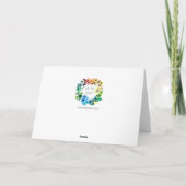 Schneemännerkunst - Wohltätigkeit Card Karte (Rückseite)