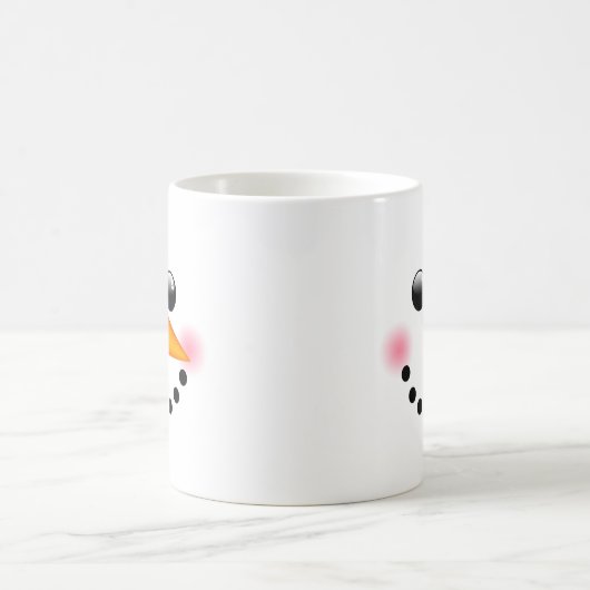Schneemanngesicht Kaffeetasse (Mittel)