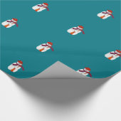 Schneemannpapier Geschenkpapier (Ecke)