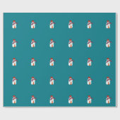Schneemannpapier Geschenkpapier (Flach)