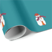 Schneemannpapier Geschenkpapier (Rolleneckpunkt)
