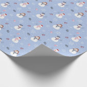 Schneemannpapier Geschenkpapier (Ecke)