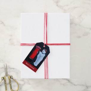 Schneemanns Brief an den Weihnachtsmann Gemälde vo Geschenkanhänger