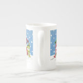 Schneemannsfamilie China Tasse (Rückseite)