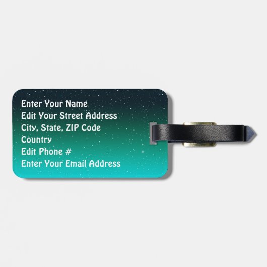 Schneemannsfamilie Gepäckanhänger (Rückseite horizontal)