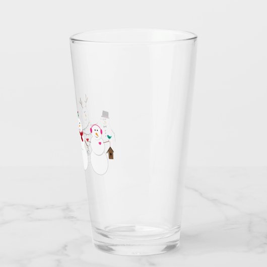 Schneemannsfreunde Glas (Links)