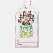 Schneemannsgeschenke Geschenkanhänger (Vorderseite)