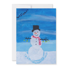 Schneemannskarte