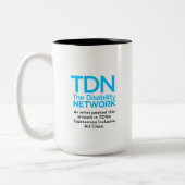 Schneemannskarte Zweifarbige Tasse (Links)