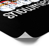 Schneemannskiller mit meinen Schneemassen, hässlic Poster (Ecke)
