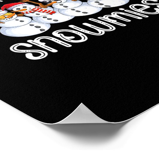 Schneemannskiller mit meinen Schneemassen, hässlic Poster (Ecke)