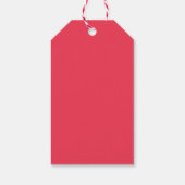 Schneemannsschneeflocken Personalisiert Geschenkanhänger (Rückseite)